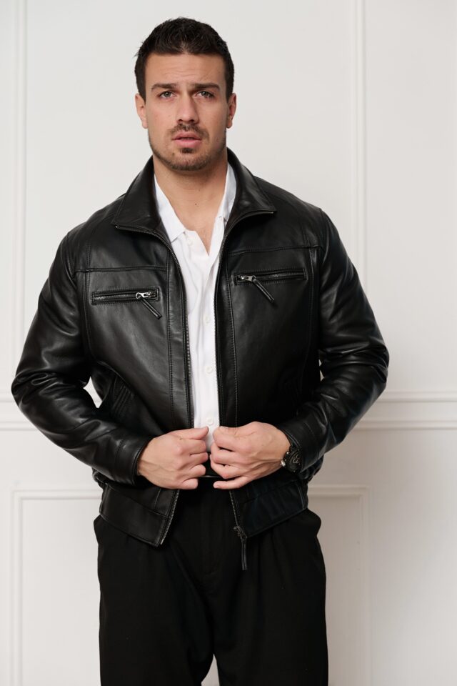 Ανδρικό δερμάτινο μπουφάν